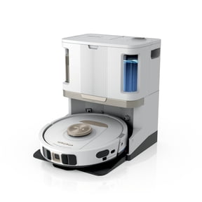 Shark Stratos 2-in-1 Robot Vacuum & Mop, Edge Detect, Anti-Hair Wrap Brushroll, Pet Friendly, NeverTouch Self-Cleaning Base, RV2720ZE White