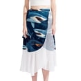 thumbnail image 1 of Shark Stylish Chiffon Beach Dress with Polyester Straps - Beach Skirt Option, 1 of 6