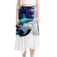 thumbnail image 1 of Shark Stylish Chiffon Summer Beach Dresses for Women, 1 of 1