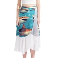 thumbnail image 1 of Shark Stylish Chiffon Summer Dresses for Women - Beach Attire, 1 of 6