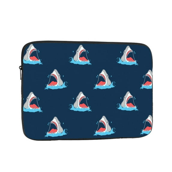 Shark Summer Print Portable Laptop Sleeve Compatible with MacBook Air Notebook Computer Case for Men Women College School Students