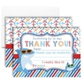 thumbnail image 1 of Shark in Sunglasses Birthday Thank You Cards for Kids – 10 Cards with Envelopes – 4.5x5 Fill In the Blank Thank You Notes, Kids Birthday Party Stationery by Amanda Creation, 1 of 9