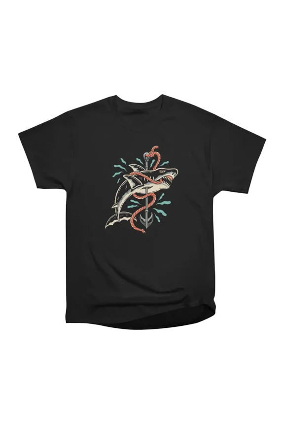 Shark T-Shirt Tee Gift For Him Merch For Her Apparel For Friend