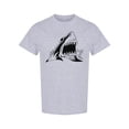 thumbnail image 1 of Shark Tattoo Silhouette T-Shirt Men -Image by Shutterstock, Male Small, 1 of 2