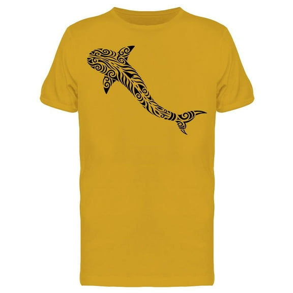 Shark Tattoo Tribal T-Shirt Men -Image by Shutterstock, Male Small