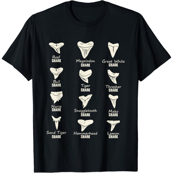 Shark Teeth Collector Sharks Tooth Collection Men Women T-Shirt