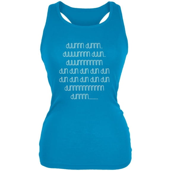 Shark Theme Music Juniors Soft Tank Top Turquoise 2XL