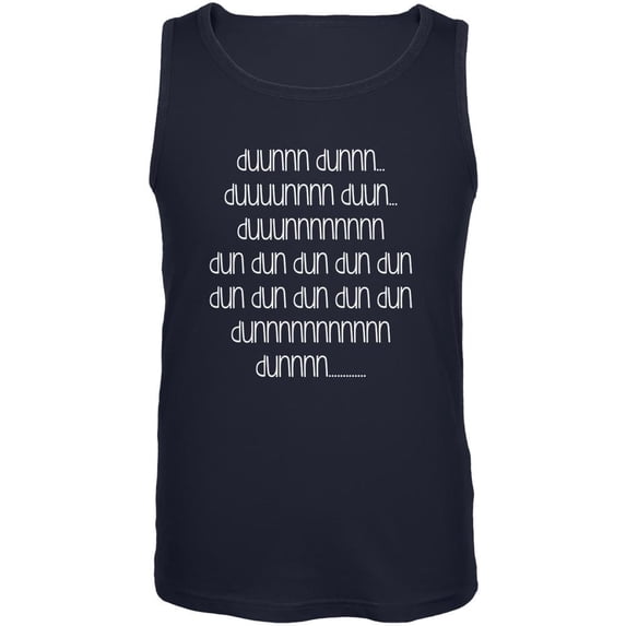 Shark Theme Music Mens Tank Top Navy LG