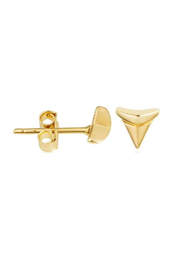 Shark Tooth Earrings in 14K Gold (14K)