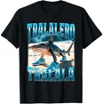 thumbnail image 1 of Shark Tralalero Tralala Funny Meme Humor Graphic Unisex T-Shirt up to size 5XL, 1 of 2
