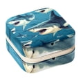 thumbnail image 1 of Shark Travel Portable Square Jewelry Box Earring Necklace Bracelet Organizer Storage Display Case Holder Stand Decorative Box Organize, 1 of 6
