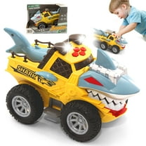 Shark Truck Toy, Car Toys for Boy 3-6 Years, Lights Up Toy Truck for Toddler 2 3 4 5 6 Years Old, Birthday Gift for Kids