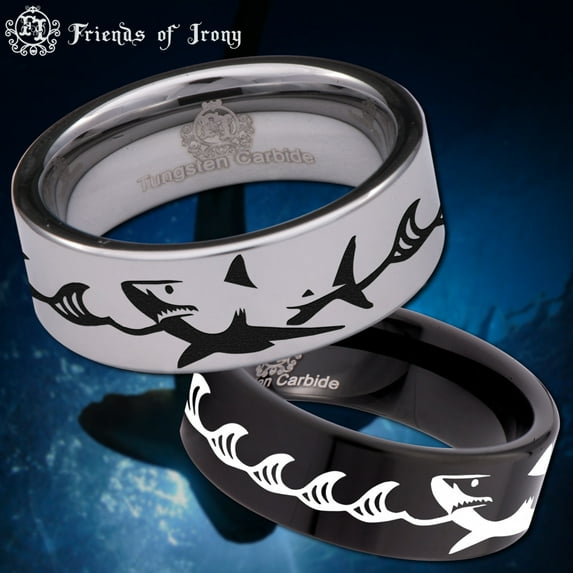 Shark Tungsten Carbide Ring