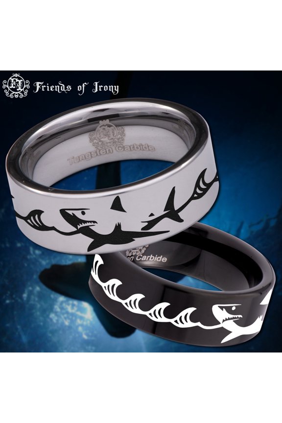 Shark Tungsten Carbide Ring