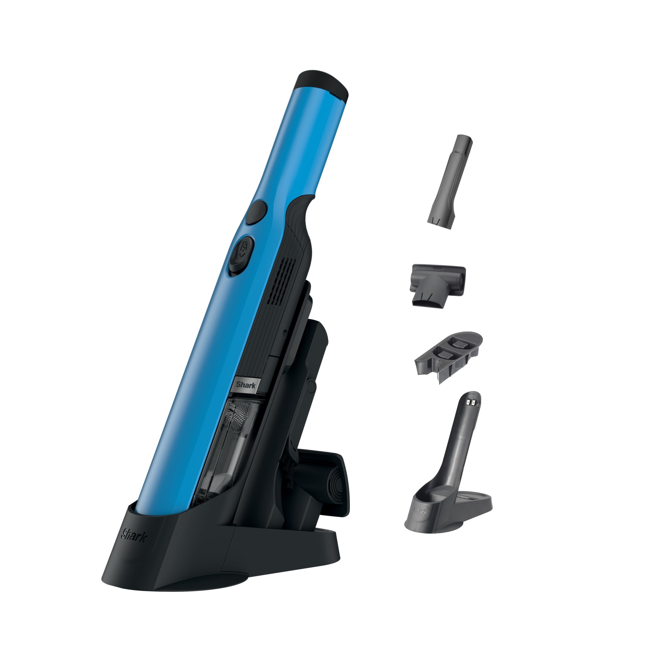 Shark WANDVAC Cordless Handheld Vacuum, Powerful Suction, High-Speed Brushless Motor, Ultra-Lightweight, Easy Emptying & Charging Dock, Blue Jean WV201TTBJ