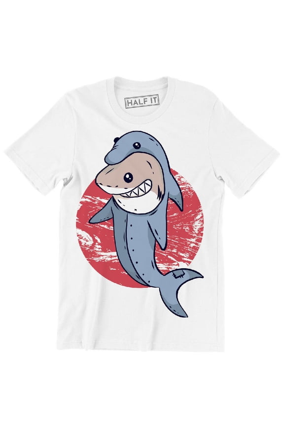 Shark Wearing A Dolphin Funny Sea Animal Men's T-Shirt