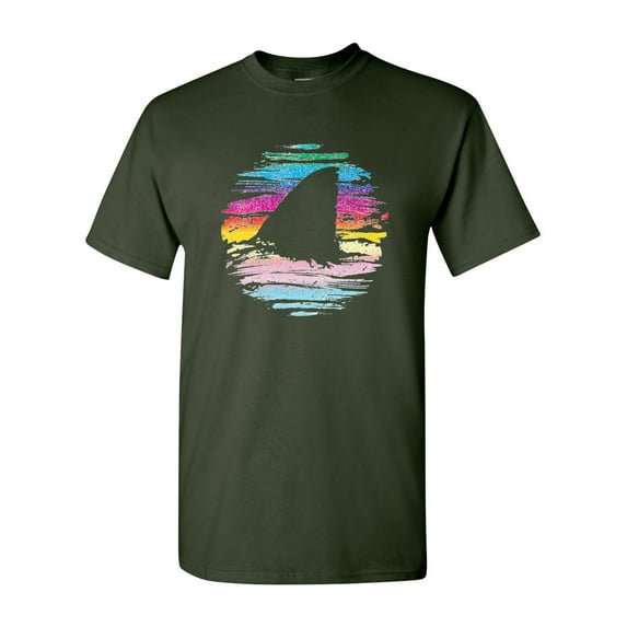Shark Week BeanePod Artworks Art Funny DT Adult T-Shirt Tee