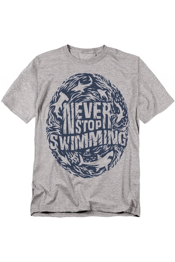 T-Shirt Officialy Licensed Never Stop Swimming Unisex Graphic Tee for Men & Women