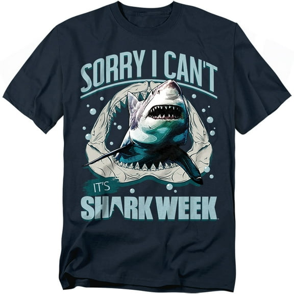 Shark Week: Television Series T-Shirt Officialy Licensed Sorry I Can'T Unisex Graphic Tee for Men & Women