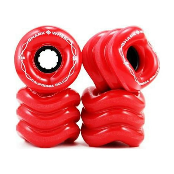 Shark Wheel 1001S60MMS78AR SHARK WHEEL 60MM, 78A RED CALIFORNIA ROLL