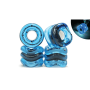 Shark Wheel 60mm, 78a Firefly - Transparent Blue with Blue Lights