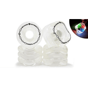 Shark Wheel 70mm, 78a Firefly - Clear with Multi-Color Lights