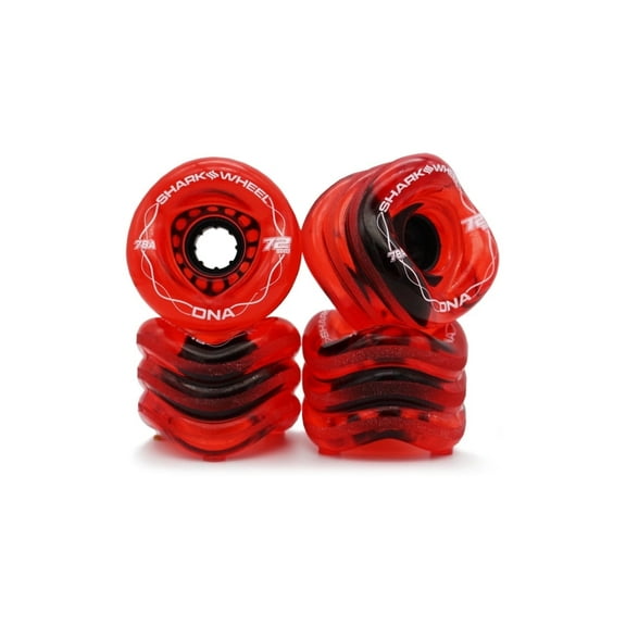 Shark Wheel 72MM, 78A DNA - Transparent Red