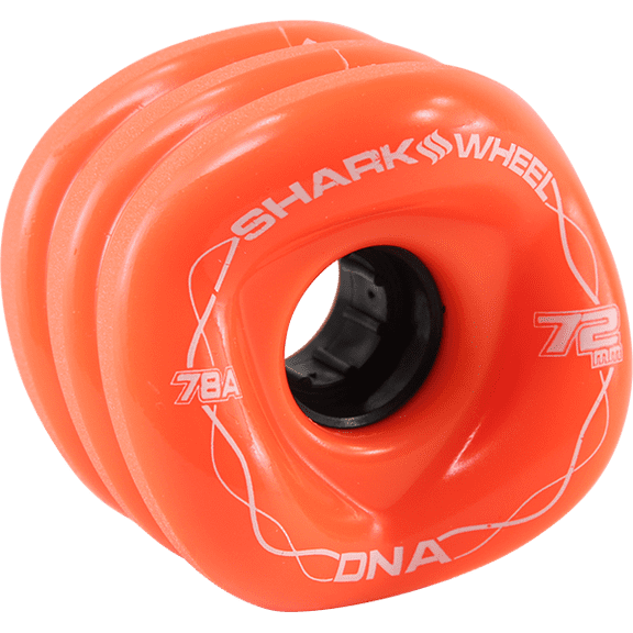Shark Wheels DNA Solid Orange Skateboard Wheels 72mm 78a (Set of 4)