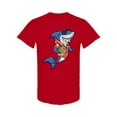 thumbnail image 1 of Shark With Beachwear T-Shirt Men -Image by Shutterstock, Male x-Large, 1 of 2