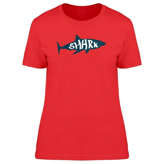 Shark With Caption Silhouette Tee Women's -Image by Shutterstock