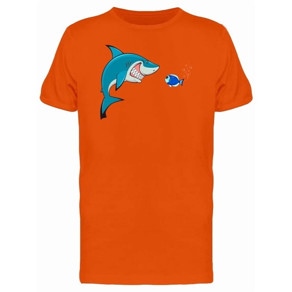 Shark With Tiny Fish Tee Men's -Image by Shutterstock
