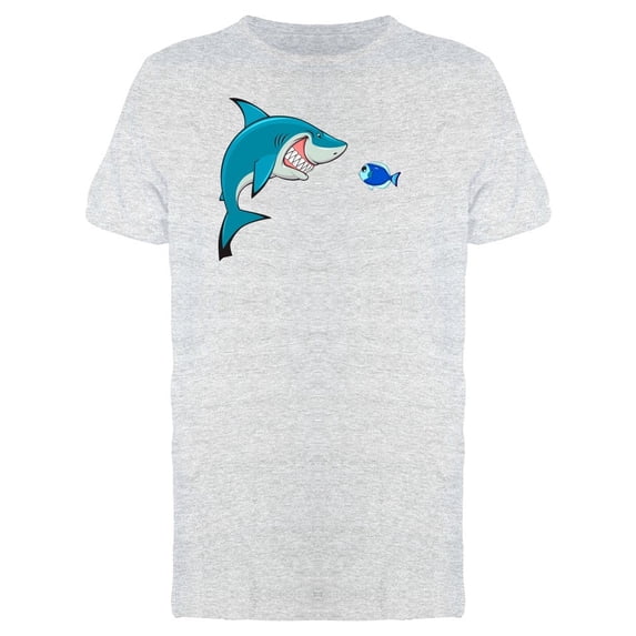 Shark With Tiny Fish Tee Men's -Image by Shutterstock