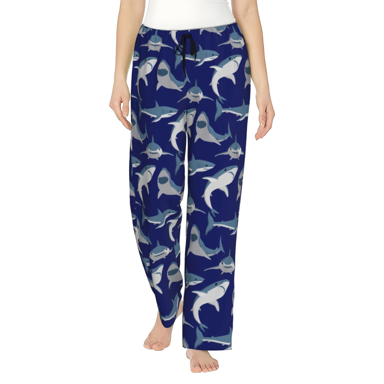 Shark Women'S Pajama Pants Drawstring Pj Bottoms Pants With Pockets ...
