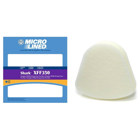 Shark XFF350 Filter Set For Navigator NV350Lift Away Foam & Felt Pre Filter Kit 470839