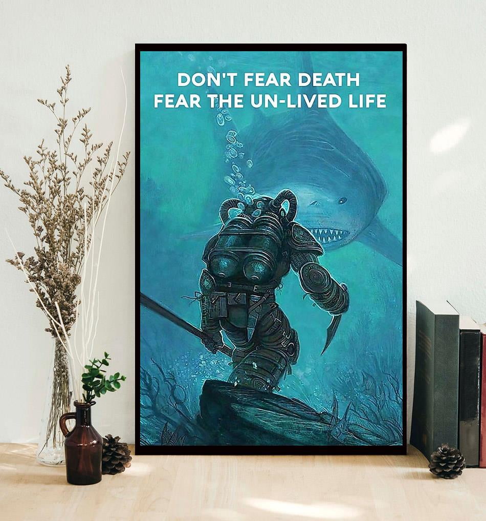 Cartel vintage con texto en inglés Don't Fear Death Fear The UnLived Life Beer Ls Drinking para decoración de pared, póster vintage de 8 x 12 pulgadas, regalo divertido