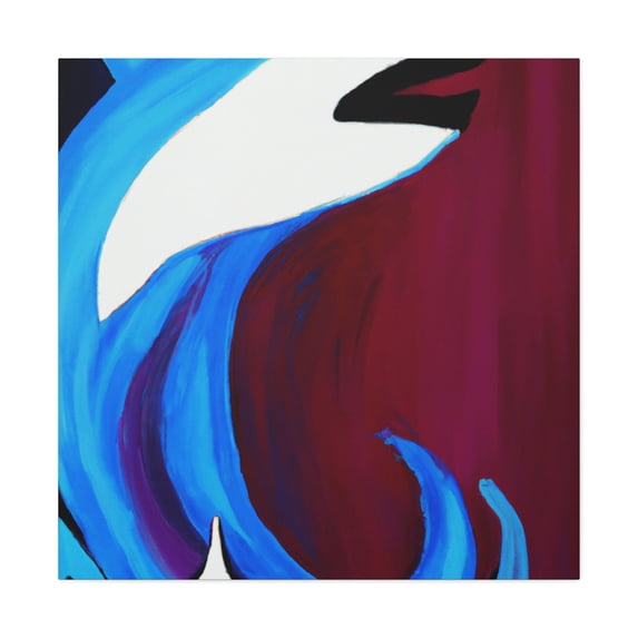 "Shark in the Deep" - Canvas