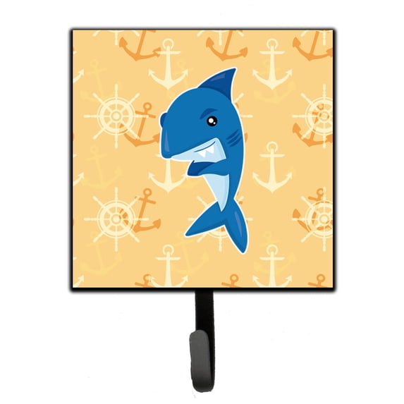 Shark on Beige Nautical Leash or Key Holder