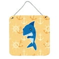 thumbnail image 1 of Shark on Beige Nautical Wall or Door Hanging Prints, 1 of 1
