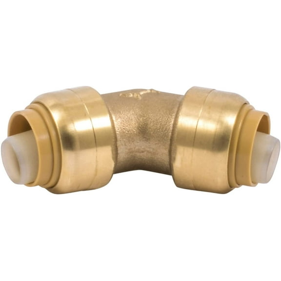 SharkBite 1/2 Inch 45 Degree Elbow, Push to Connect Brass Fitting, PEX Pipe, Copper, CPVC, PE-RT, HDPE, U648LFA