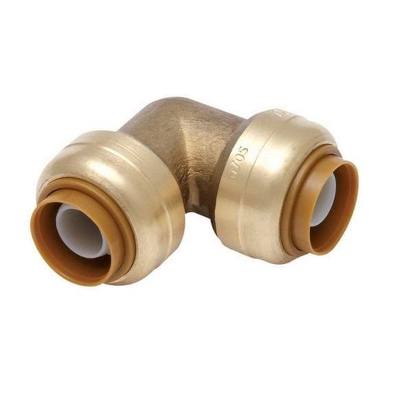 SharkBite 1/2 in. Push x 1/2 in. Dia. Push Brass Elbow