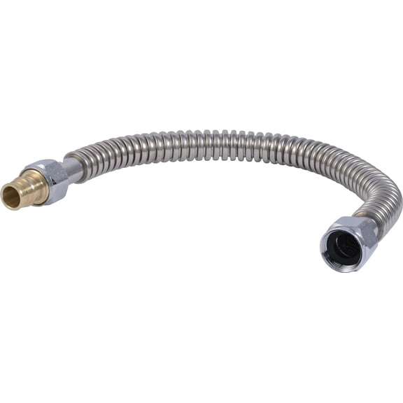 SharkBite PEX-A Expansion Water Heater Connector - Brass Fitting - 18 In, 3/4 x 3/4 In FIP