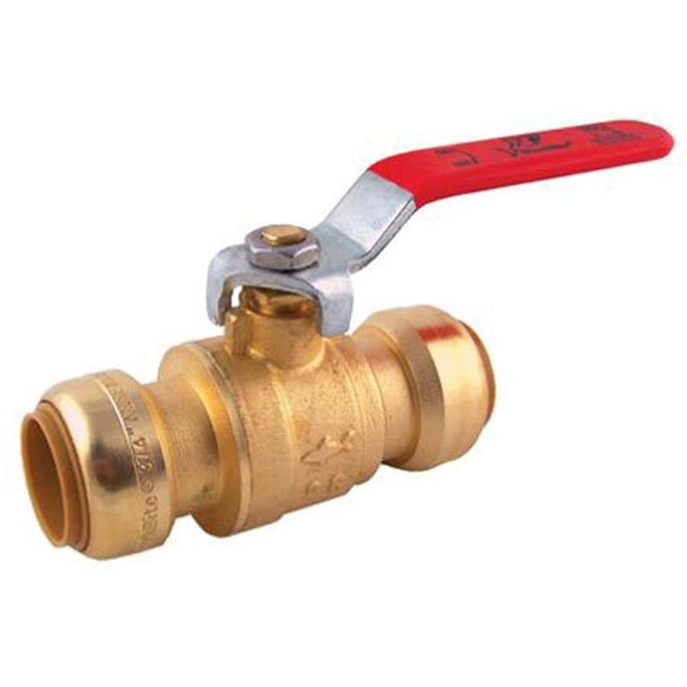 SharkBite 22222-0000LFA Ball Valve 1 Inch x 1 Inch, Water Valve