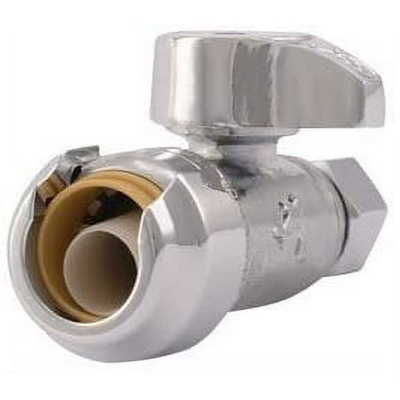 SharkBite Straight Stop Valve 23037-0000LF - Lead Free - 10 Pack, 1/2" x 3/8"