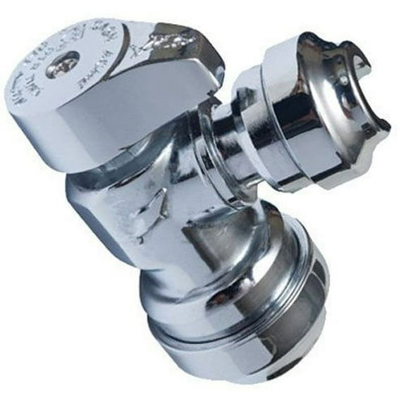 SharkBite Angle Stop Valve 23048-0000LF - Brass, Durable - 1/2" x 1/4" 3/8" OD
