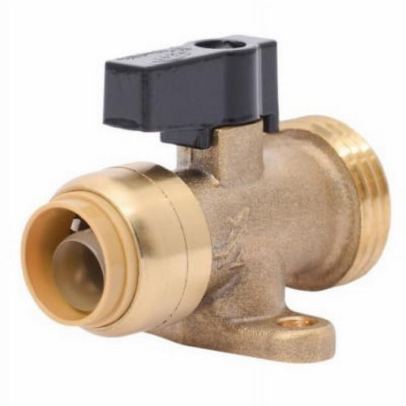 SharkBite 3/4" PTC T x 1/2" S MHT Brass Washing Machine Valve. The Sha, Each