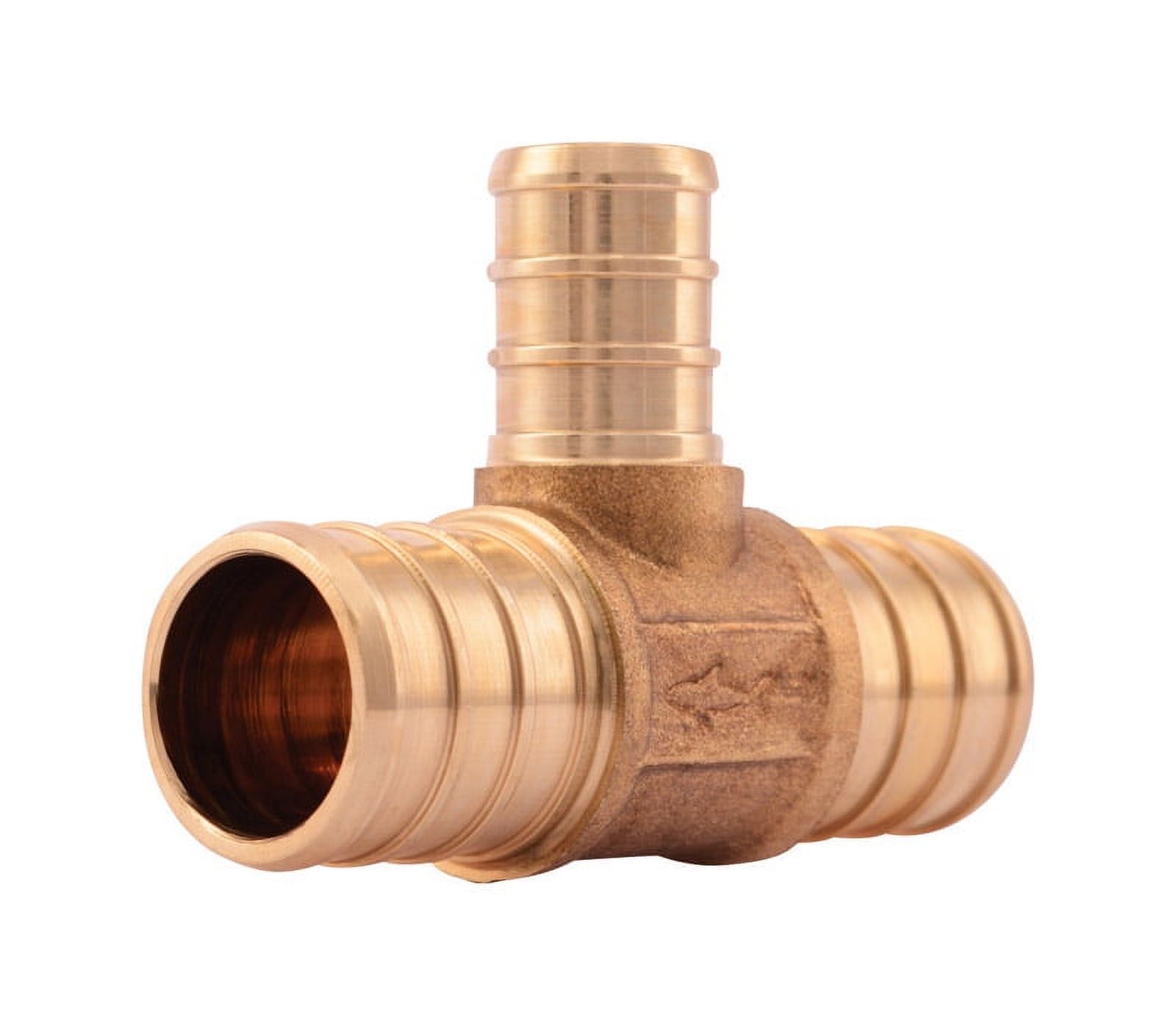 SharkBite 3/4 in. PEX x 1/2 in. Dia. PEX Brass Reducing Tee