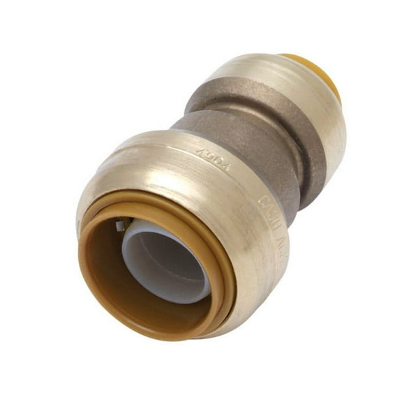 SharkBite 3/4 in. Push x 1/2 in. Dia. Push Brass Reducing Coupling