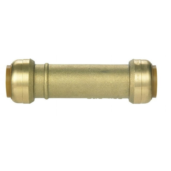 SharkBite 3/4 in. Push x 3/4 in. Dia. Push Brass Slip Coupling