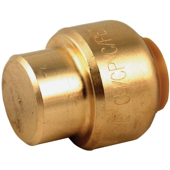 SharkBite End Cap Push-to-Connect PEX Copper CPVC - Easy Installation - 3/8 Inch