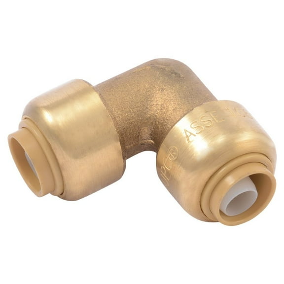 SharkBite 90-Degree Elbow PEX Fitting - Push-to-Connect - 3/8 Inch, Brass